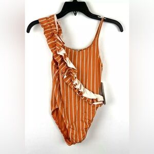Habitual Girl Orange One Piece Swimsuit Size 12